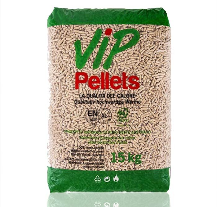 Vip Pellets Puro Abete Austriaco EN PLUS A1 - 77 sachi da 15 kg