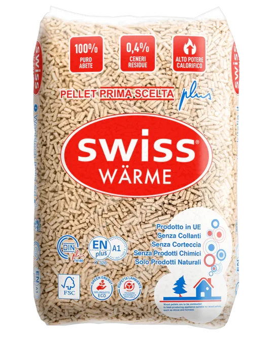Swiss Warme Pellets in Abete - 77 sacchi da 15 kg